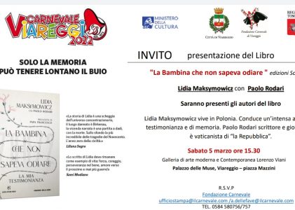 Viareggio: Cancellata la presentazione del libro di Lidia Maksymowicz