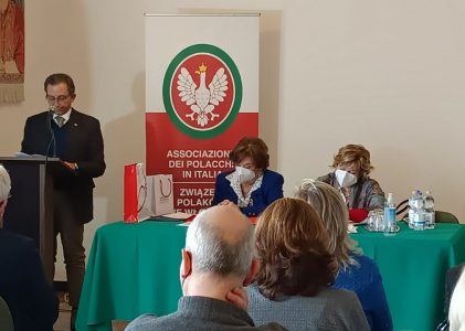 Roma: Intervento del Console Onorario della Repubblica di Polonia in Firenze Stefano Barlacchi durante il Convegno dell’Associazione Generale dei Polacchi in Italia
