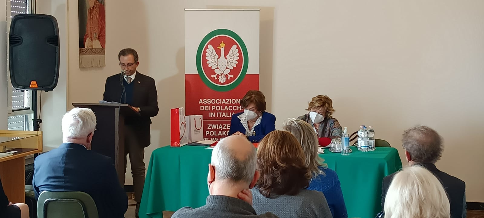 Roma: Intervento del Console Onorario della Repubblica di Polonia in Firenze Stefano Barlacchi durante il Convegno dell’Associazione Generale dei Polacchi in Italia