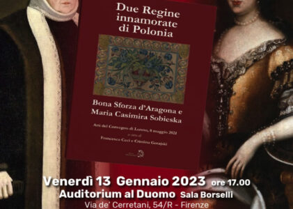 Firenze: Presentazione del libro “Due regine innamorate di Polonia”