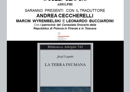 Firenze: Dialogo sul libri di Józef Czapski al Libraccio