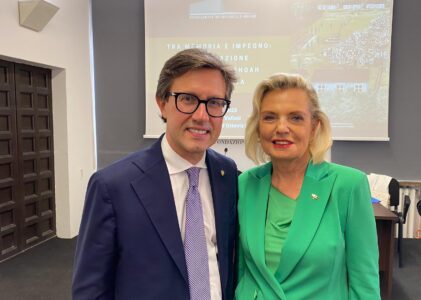 Roma: Incontro del’Ambasciatrice Anna Maria Anders con il Sindaco di Firenze Dario Nardella