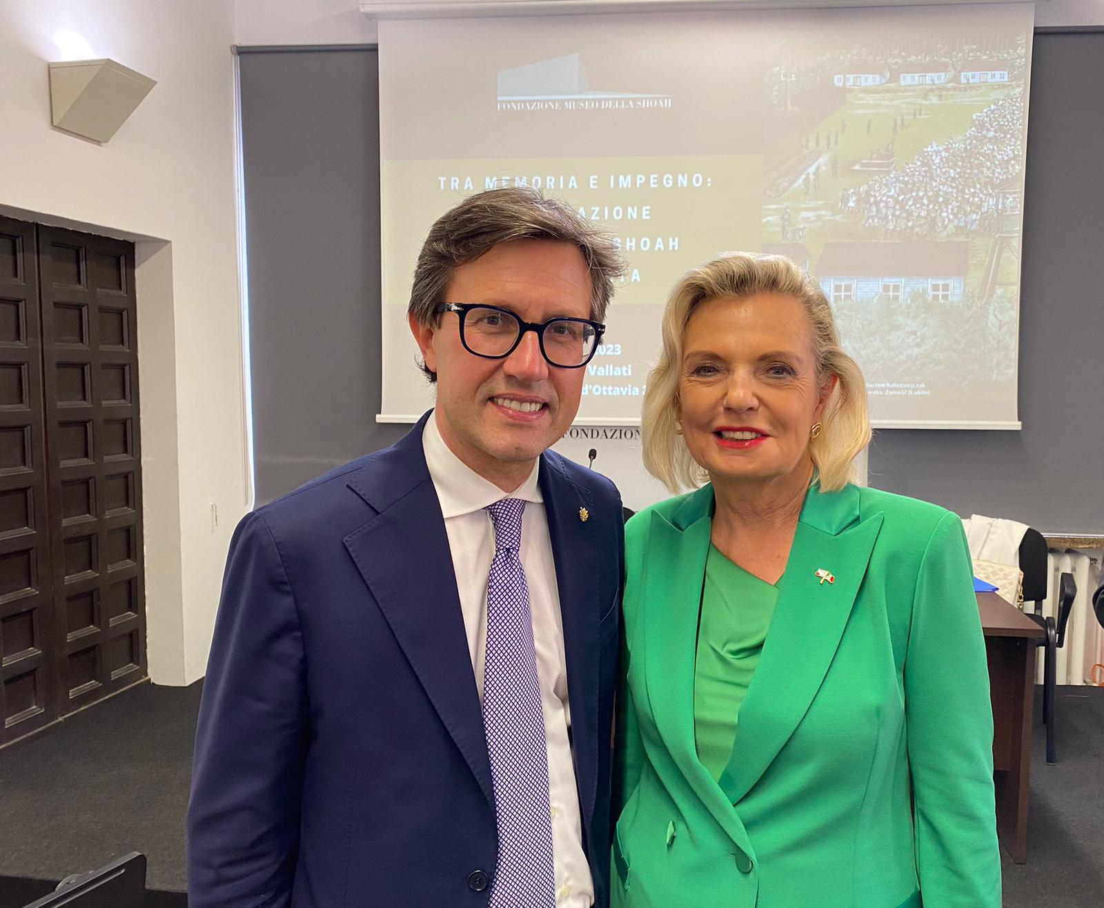 Roma: Incontro del’Ambasciatrice Anna Maria Anders con il Sindaco di Firenze Dario Nardella