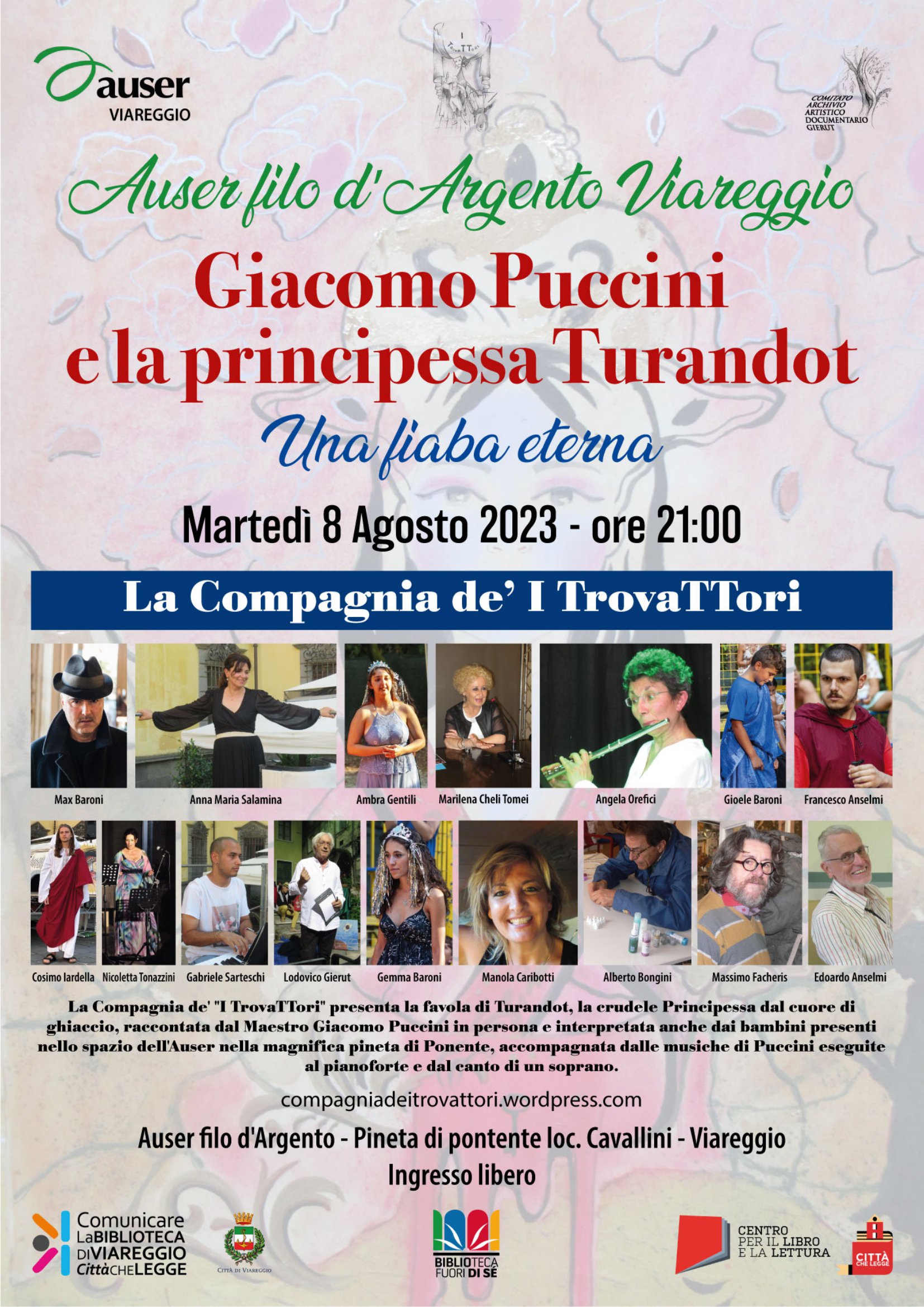 Viareggio: Compagnia de’ I TrovaTTori, Giacomo Puccini e la principessa Turandot