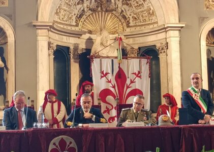 Firenze e gli Scudi di San Martino: La premiazione del Presidente di Przemysl Wojciech Bakun