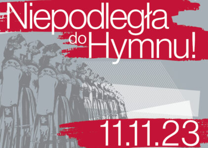 I ringraziamenti per aver partecipato all’evento „Niepodległa do hymnu”