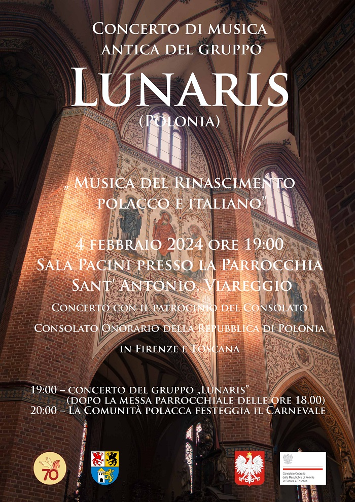 Viareggio: Concerto di musica antica del gruppo Lunaris