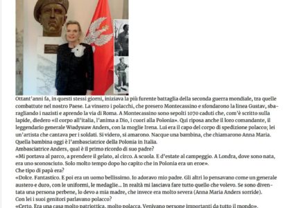 Corriere della Sera: L’intervista con l’Ambasciatore Anna Maria Anders