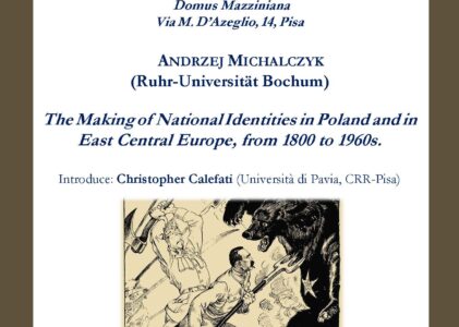 Pisa: Conferenza del Dr Andrzej Michalczyk alla Domus Mazziniana