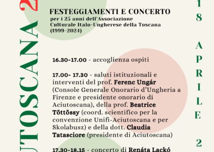 Firenze: 25° anniversario di Aciutoscana