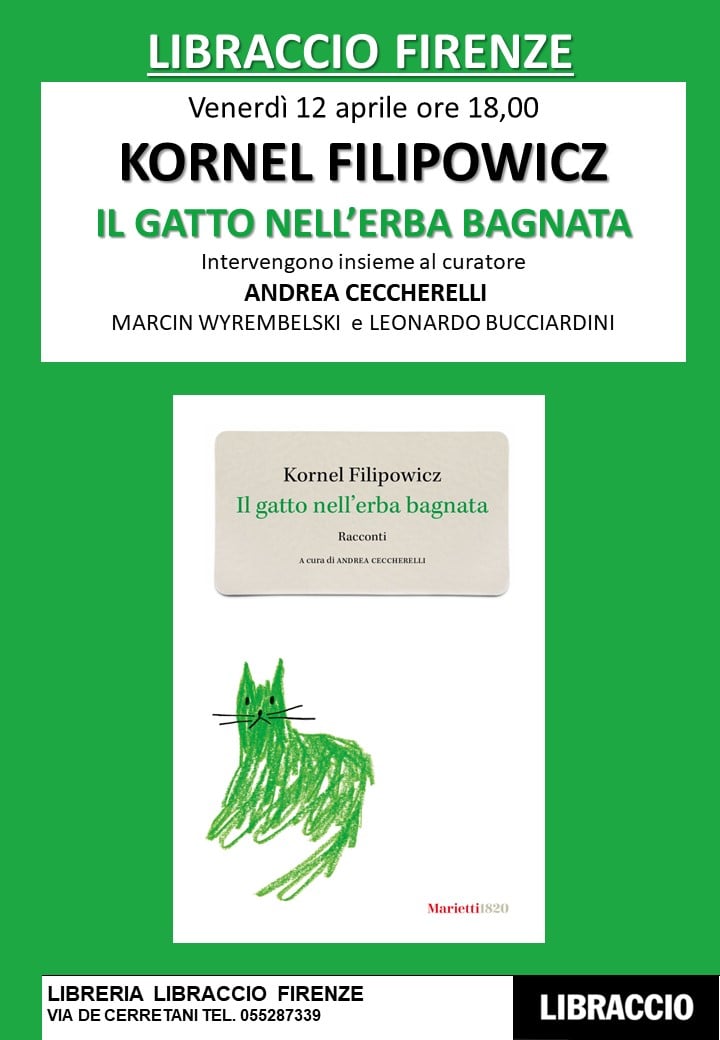 Presentazione del libro di Kornel Filipowicz “Il gatto nell’erba bagnata”