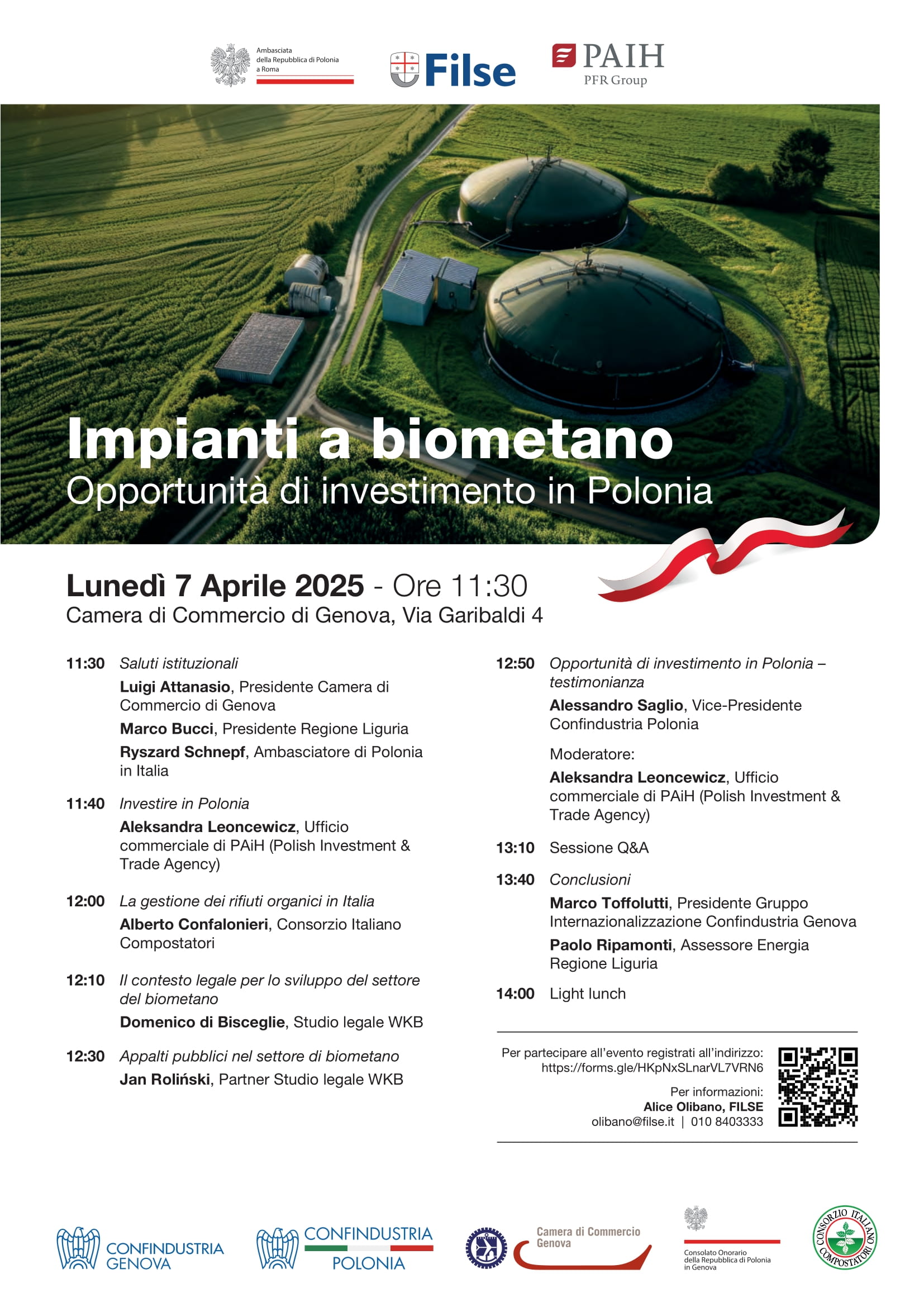 INVITO alla Conferenza “Impianti a biometano – opportunità di investimento in Polonia”