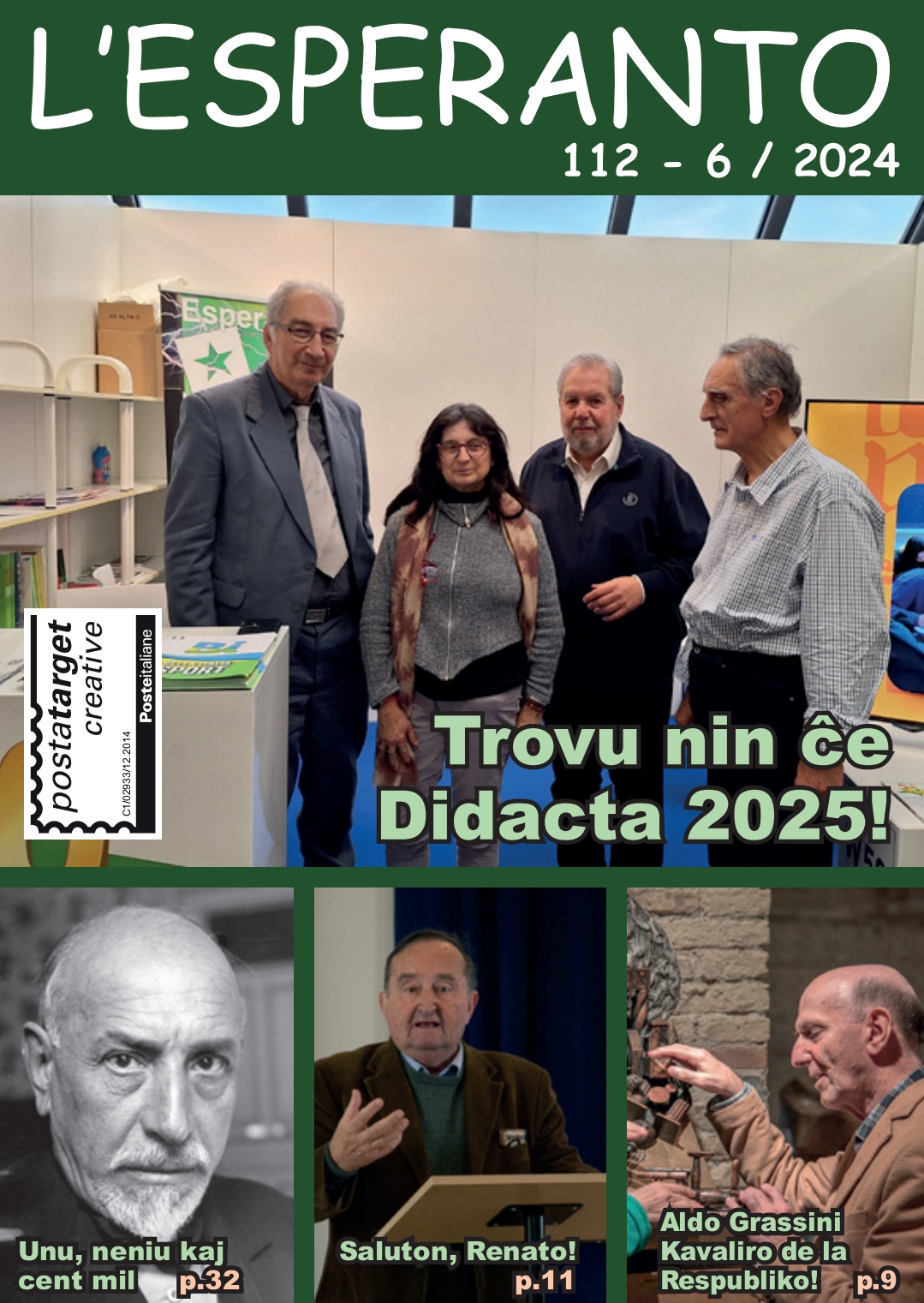 Il discorso del Console Onorario Stefano Barlacchi nel giornale L’Esperanto