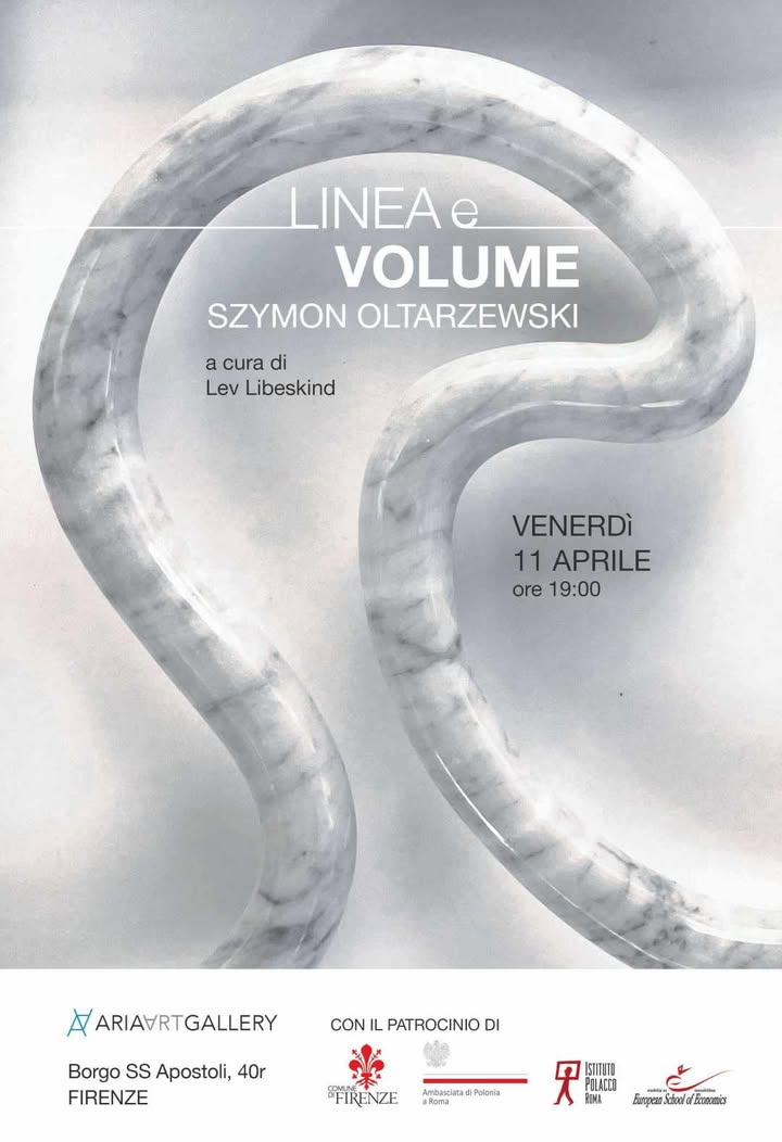 Firenze: Invito alla mostra personale di Szymon Oltarzewski dal titolo “Linea e Volume”
