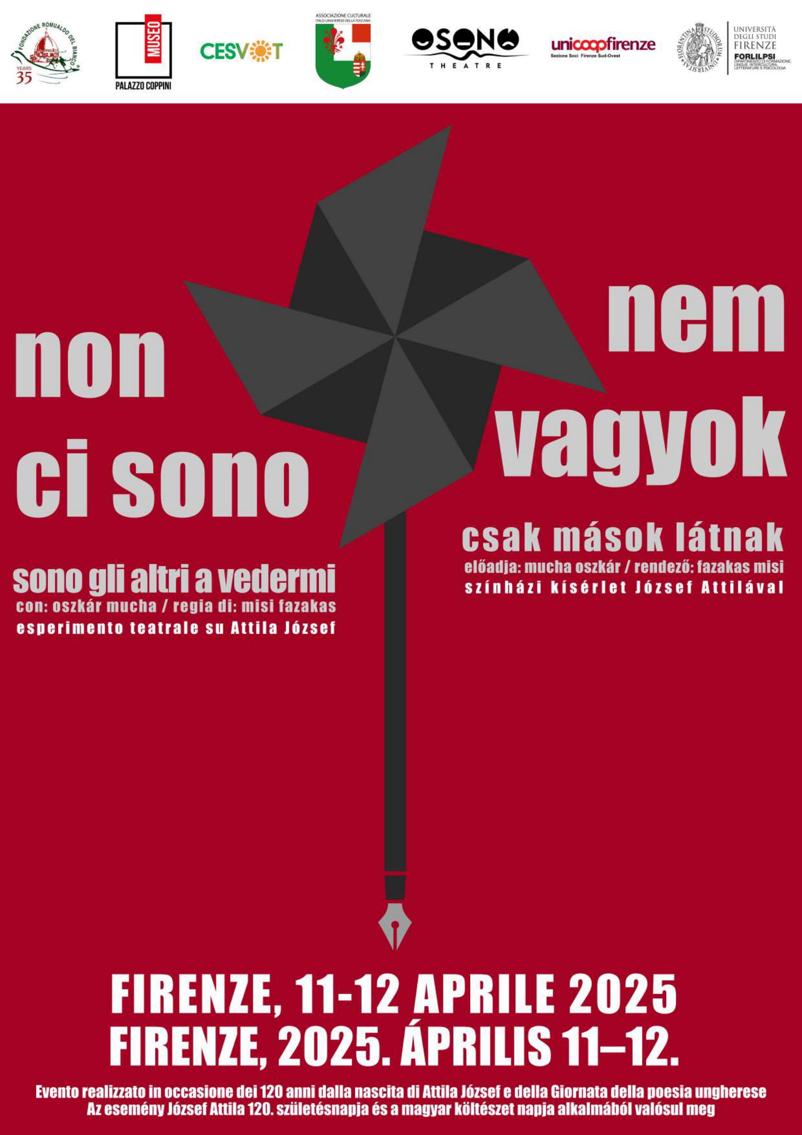 Firenze: Invito alla rassegna teatrale su Attila József