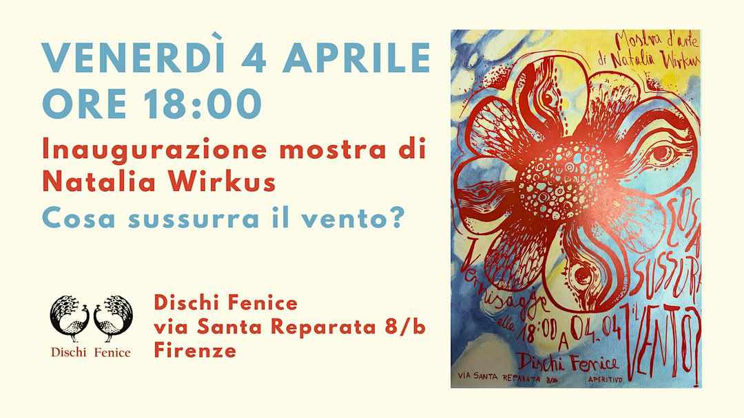 Firenze: Invito al vernissage di Natalia Wirkus