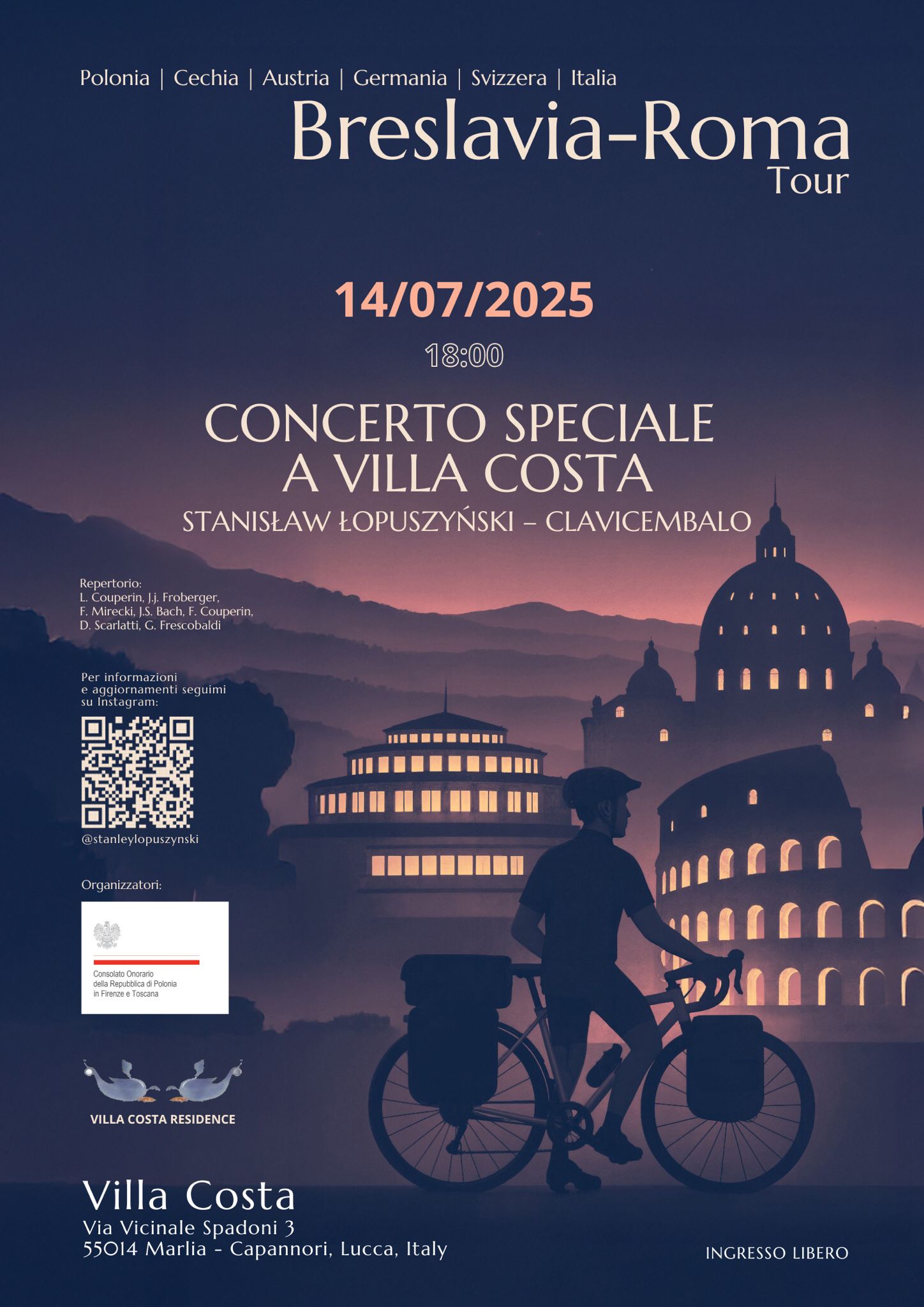 Marlia (Capannori): Invito al concerto di Stanisław Łopuszyński